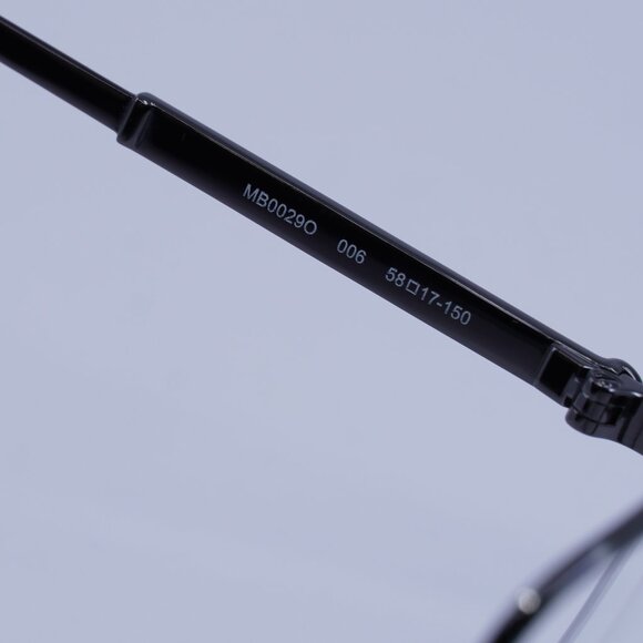 Montblanc MB0029O 006 Eyeglasses Ruthenium 58mm Rectangle Frame - Picture 5 of 9